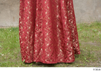  Medieval Castle lady in a dress 1 Castle lady historical clothing lower body red dress 0006.jpg